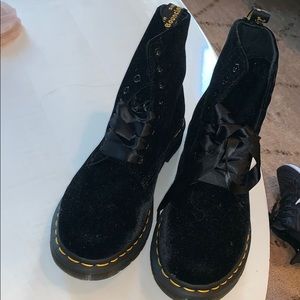 Velvet black Dr Martins. Never worn.